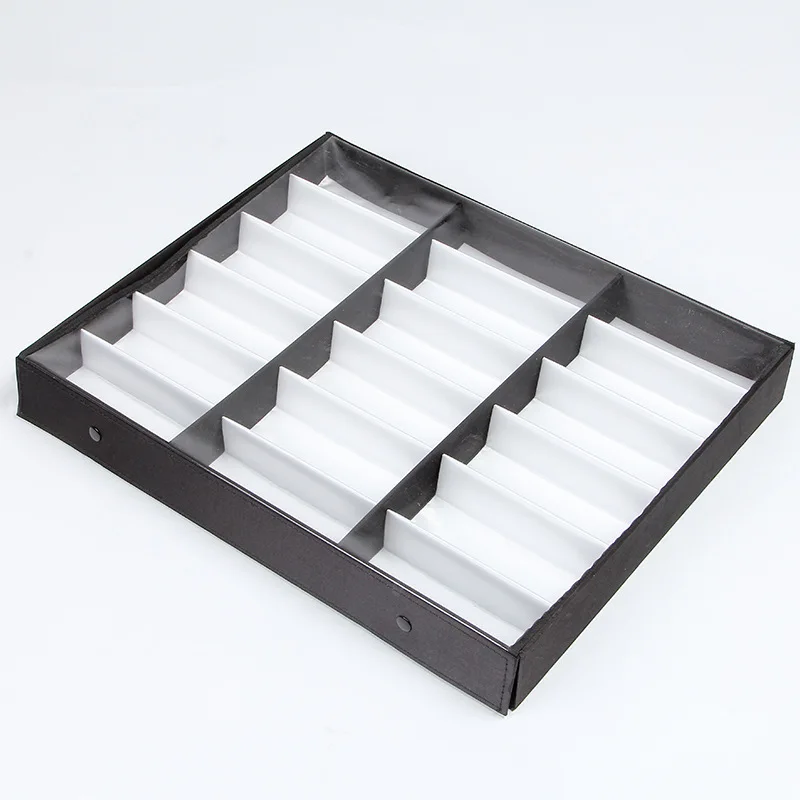 18 Sunglasses Glasses Retail Shop Display Stand Storage Box Tray Case Stand hot sale Case Tray Black Sunglasses wear Display