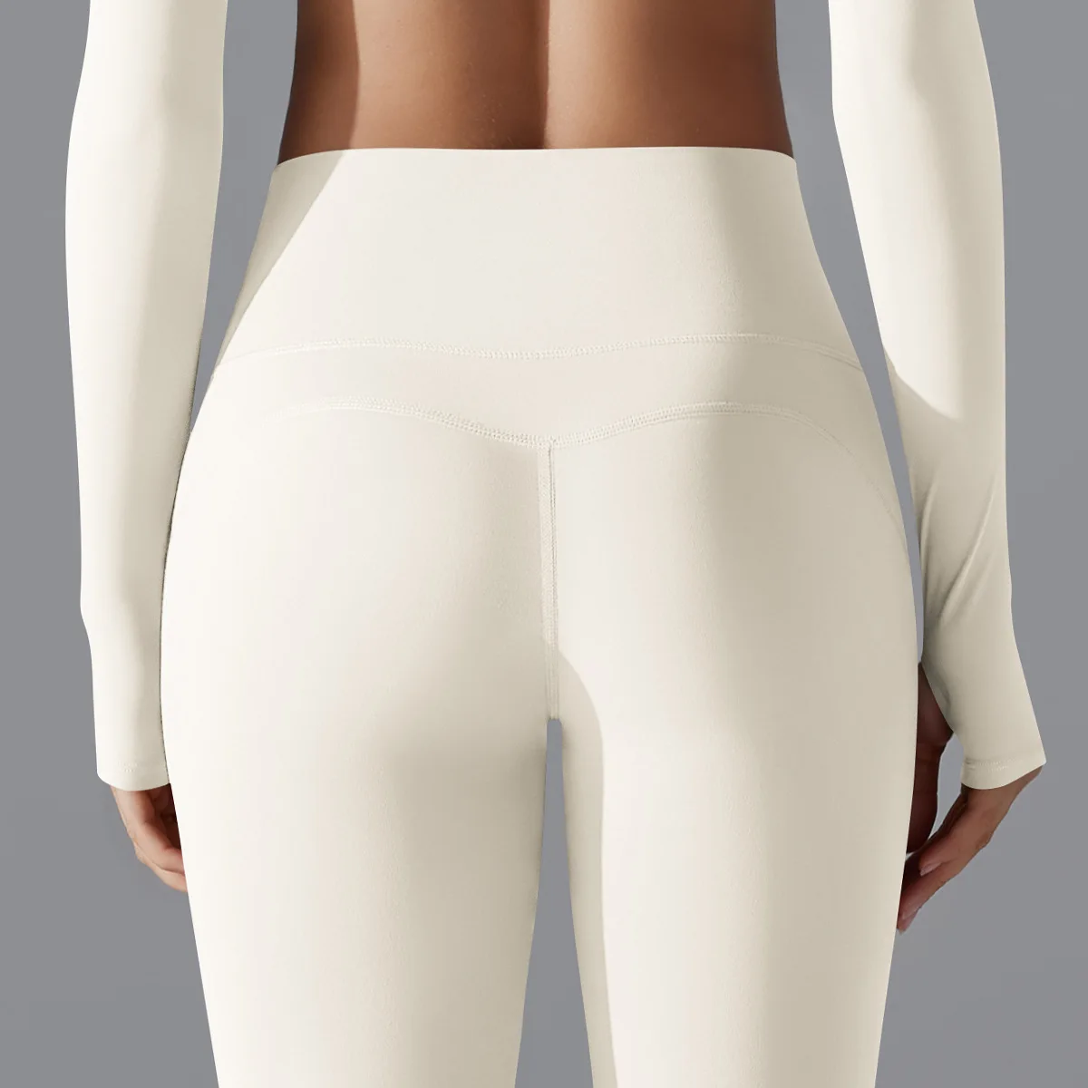 ZGBROTHERS Long Sleeved Shirt Workout Yoga Suit Gym Set Women Running Fitness Bra Scrunch Pants Sports Suit Fitness Yoga Wear