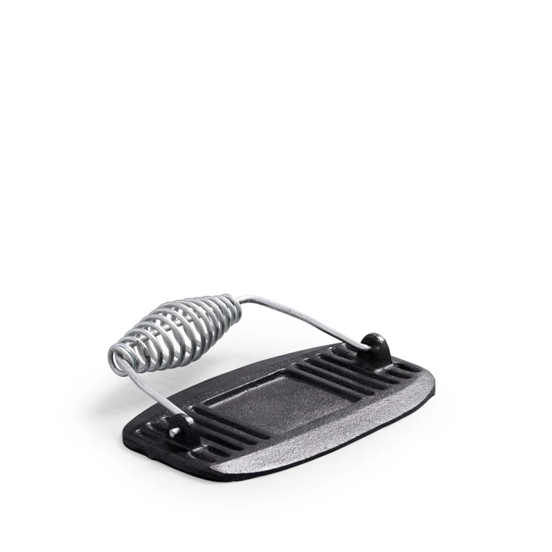 Cast Iron  Barbeque Accessories BBQ Meat Bacon Press With Spring Handle