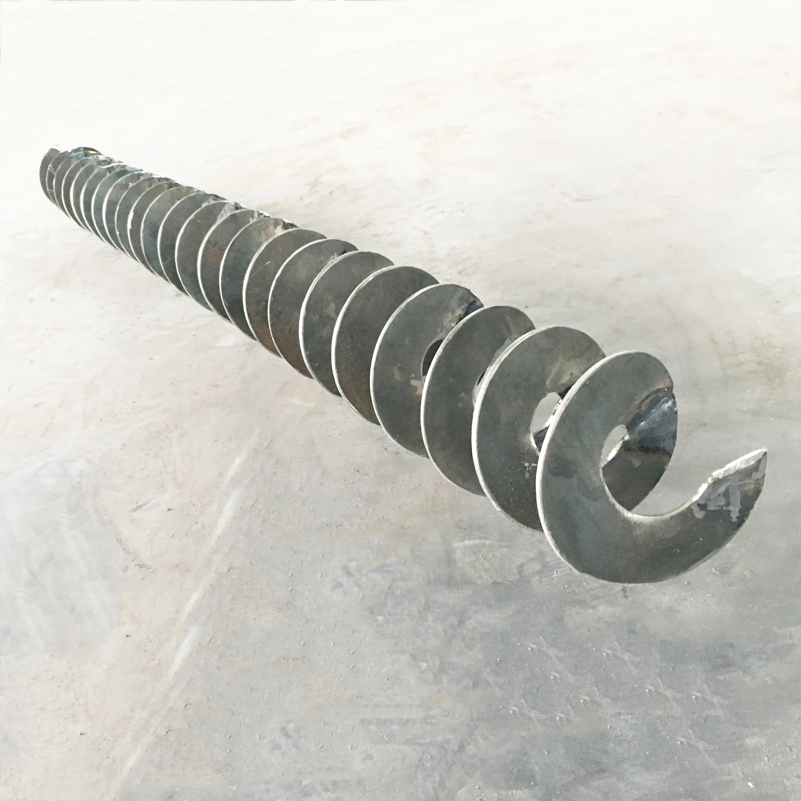 Shafted & shaftless винтовое лезвие завод, непрерывное холоднокатаное спиральное лезвие из нержавеющей стали