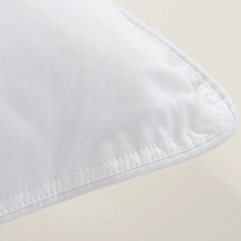 Luxury Hotel Healthy Sleeping Pillow Double Feather Bedroom Pillow Square Neck Solid Home Hotel Hospital School