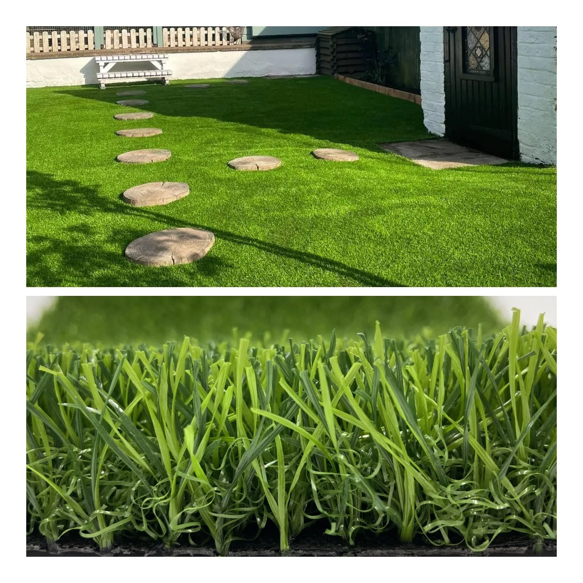 Landscaping Anti-UV Customized Color Carpet Outdoor Artificial Turf Tiles Synthetic Grass Garden