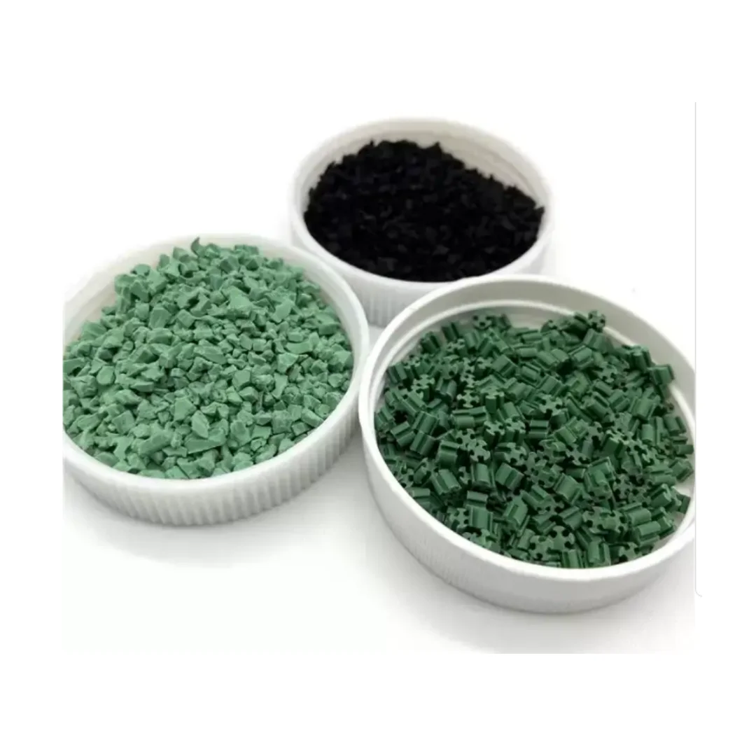 Elastic Recycled EPDM granules SBR black color rubber granules