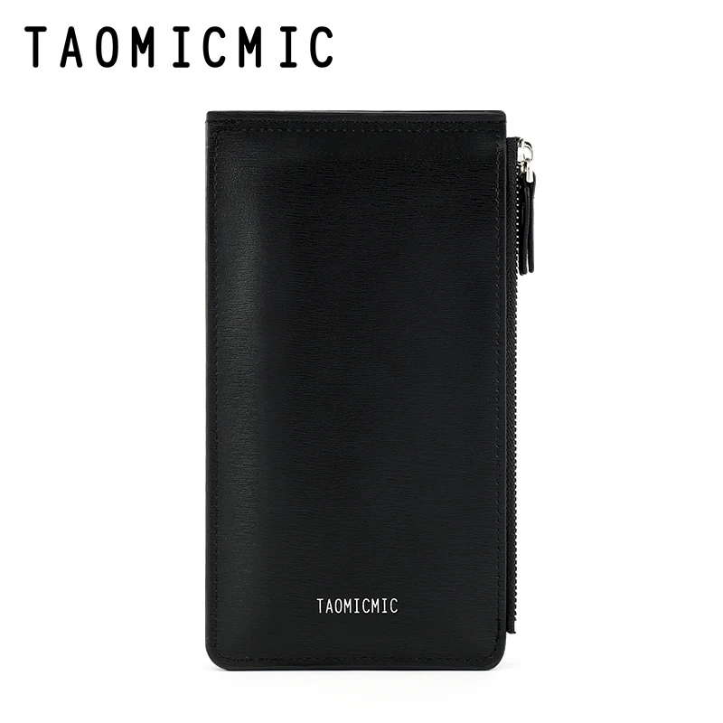 TAOMICMIC Wholesale Customized Waterproof Men PU Leather Polyester Slim Wallet