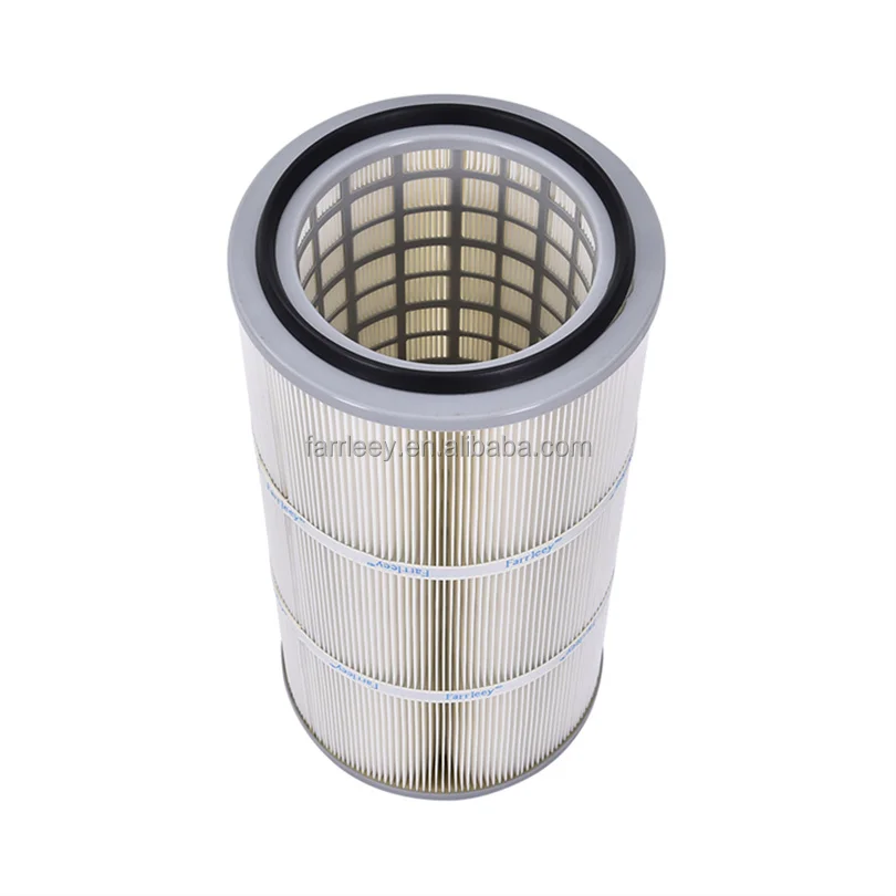 Industrial High Temperature Bag Filter PTFE Membrane Washable Conic Type Pleated Air Filter Cartridge For Mixing Machine