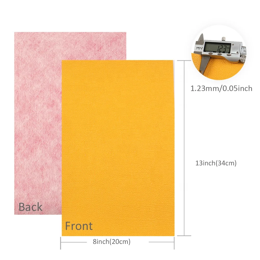 Lychee Grain Soft Vegan Faux Synthetic Leather Sheets For Diy Crafts 80713