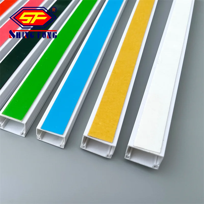 Full sizes Self Adhesive PVC Wiring Chute Cable Goulotte