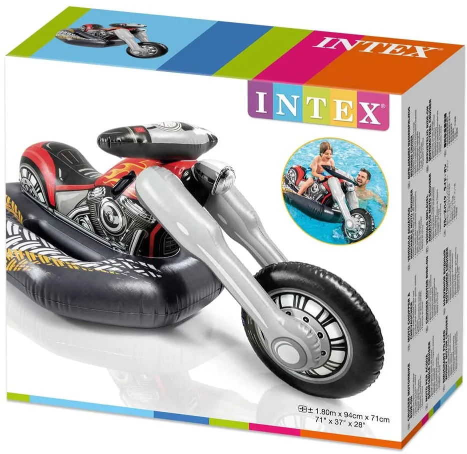 B01 INTEX 57534 CRUISER MOTORBIKE RIDE-ON Swimming pool floating row Inflatable floating row Cool floating row