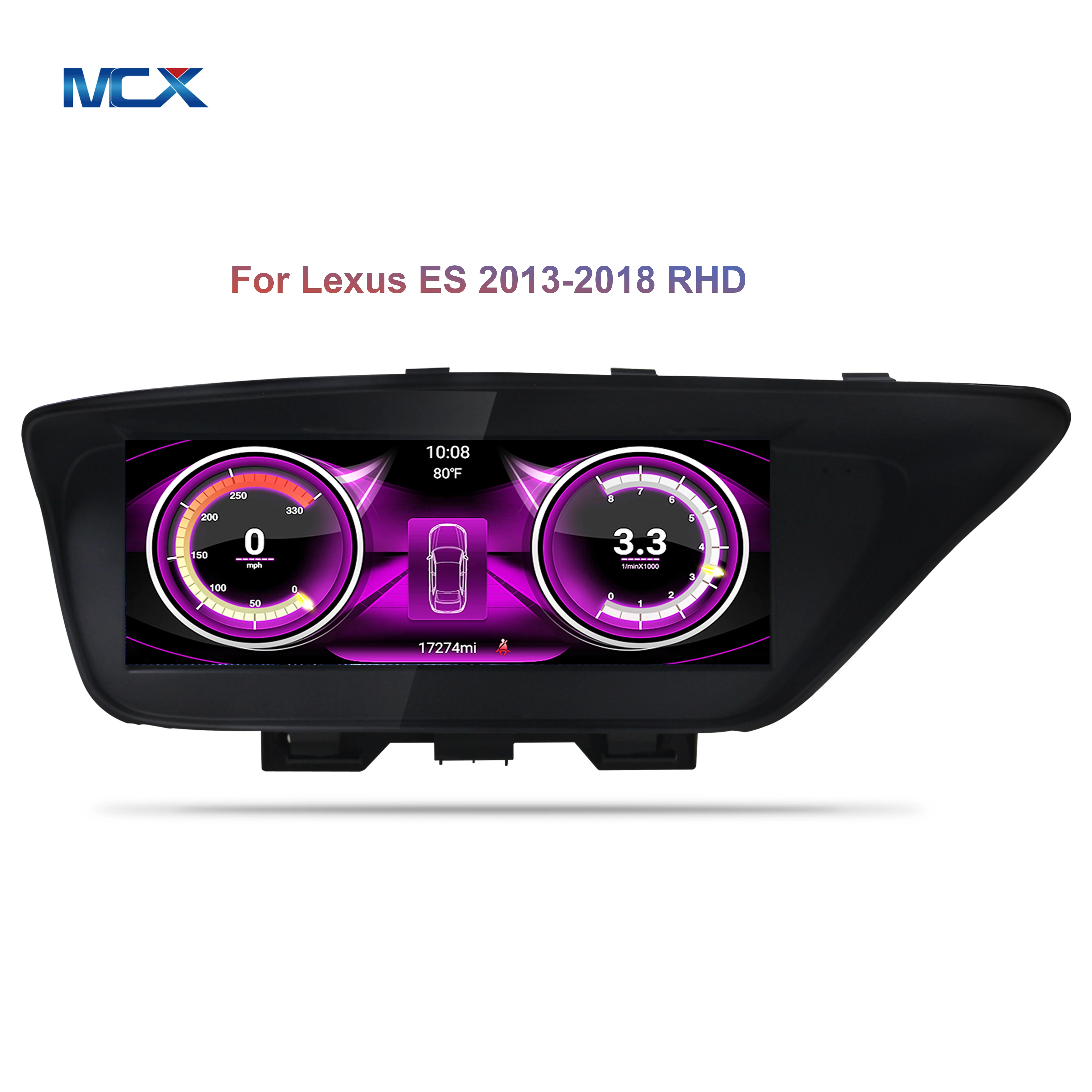 MCX Octa Core WIFI Android Carplay 10.25 Inch Car radio Navigation GPS 4+32GB DVD Player For Lexus ES 350 2015 2016 2017 2018