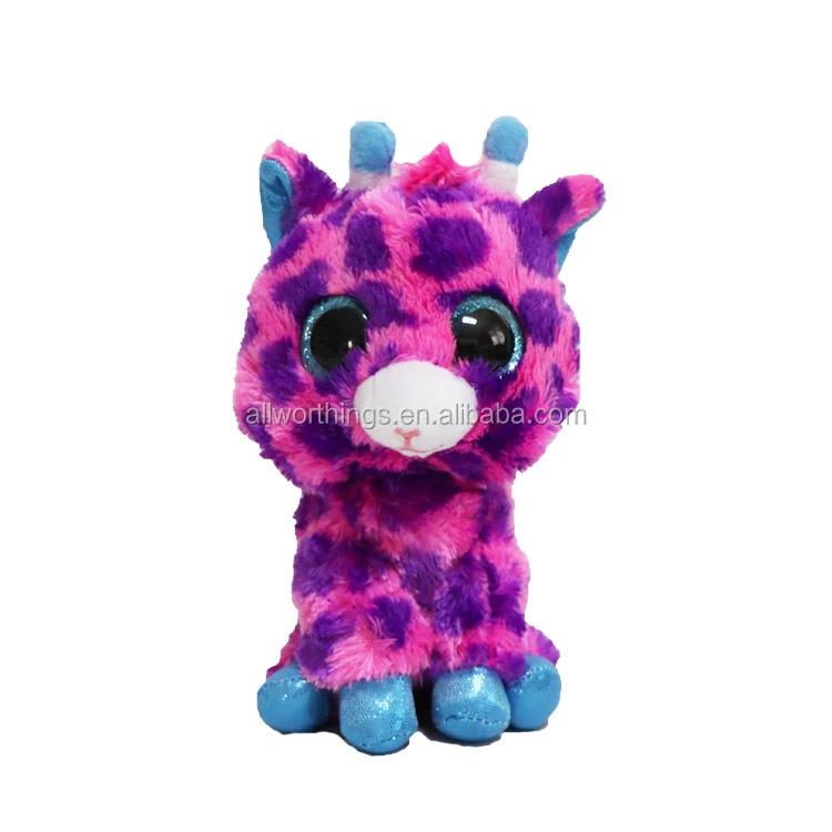 Hot selling fashion free sample 15cm big eyes plush stock deer plush toy