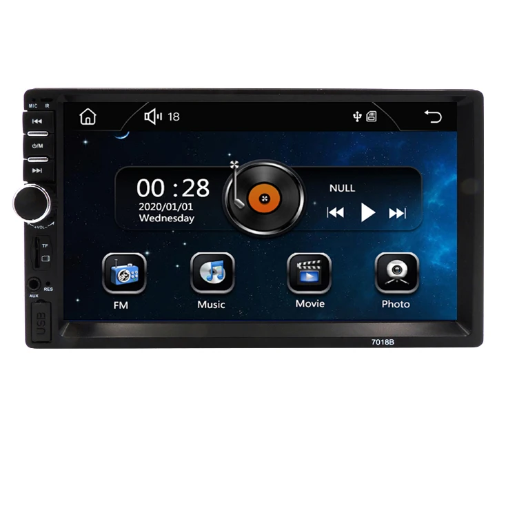 7018 сенсорный экран 2 Din 7 дюймов автомобильное радио стерео MP5 плеер Зеркало Ссылка/FM/TF/BT Поддержка рулевого колеса пульт дистанционного управления