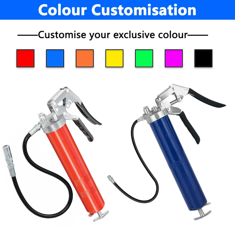 500cc 14oz  American Style 12000psi Heavy Duty Manual Hand Pistol Grip Grease Gun 500cc