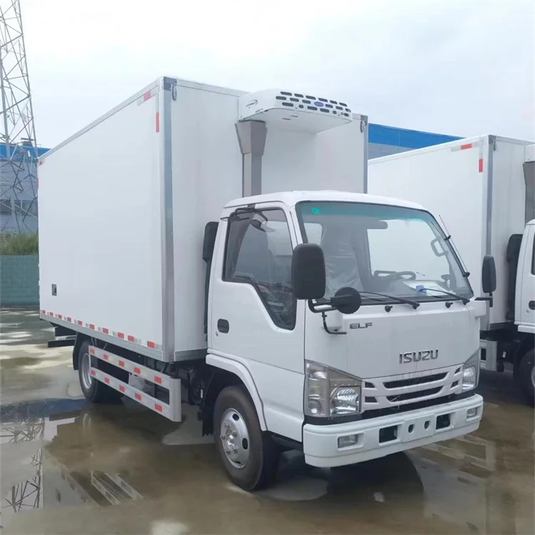 Popular ISUZU 4M refrigerator trucks freezer vehicle refrigerated van chill car cold chain transport truck cold box truck