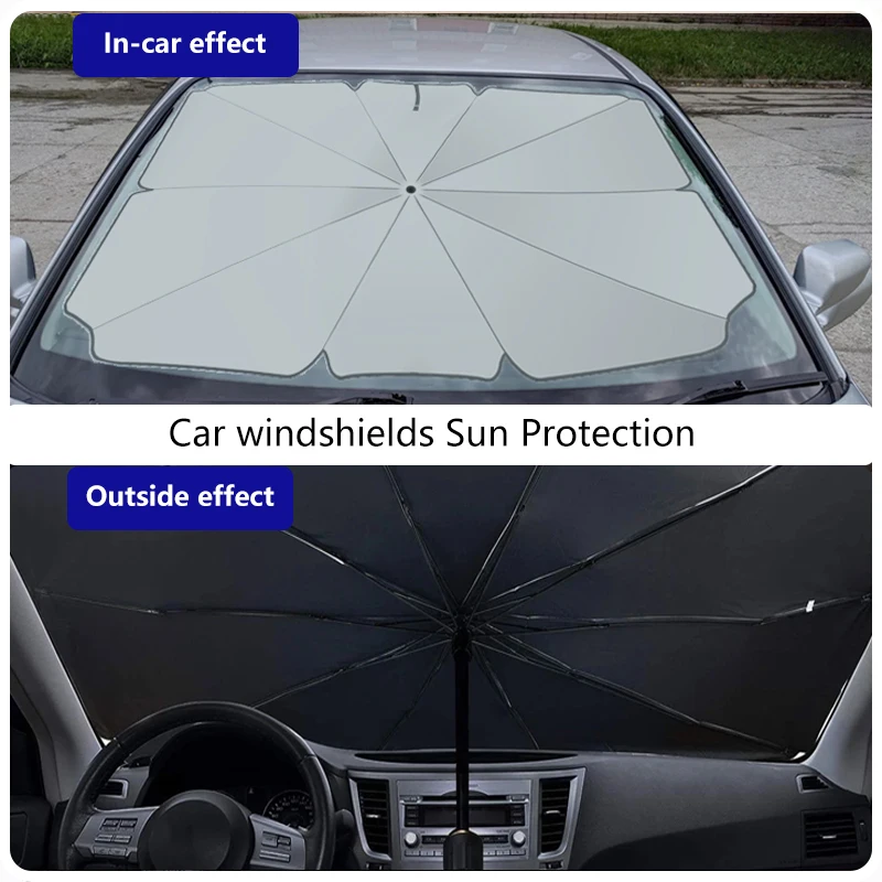 Custom logo UV protection Heat isolation car Sun Shade Umbrella  For Windshields