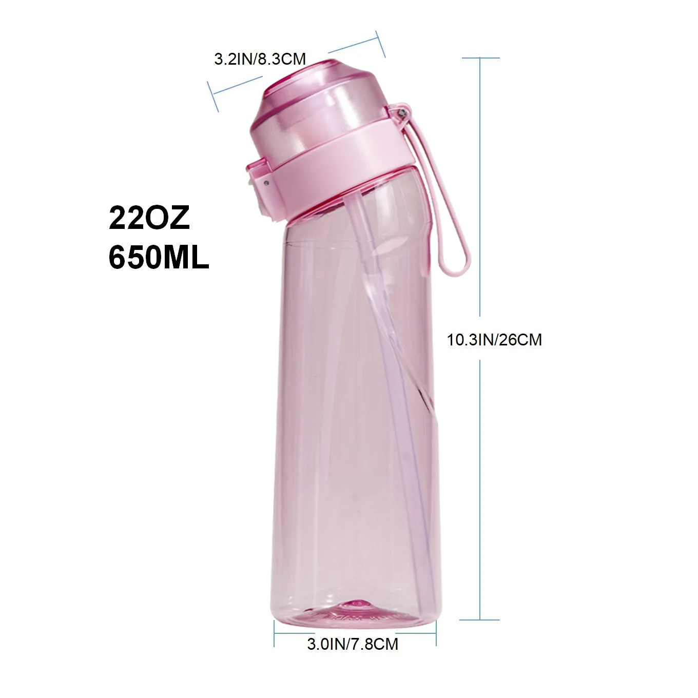 Most Popular Sport Drinking Water Cups Triton Tumbler custom Air Scent up water bottle with Pods flavour air bag up