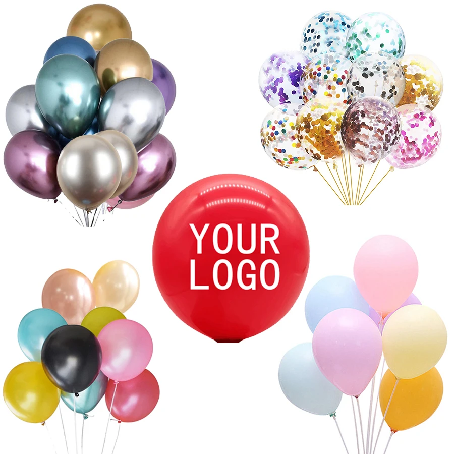 Дешевые изготовленный на заказ логос напечатал клипсы для воздушных шаров от 10 до 12 лет 
