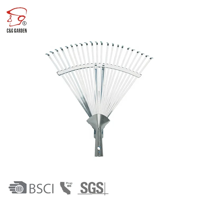 RK22-201 22 Tine Stainless Steel Hand Harrow garden tool