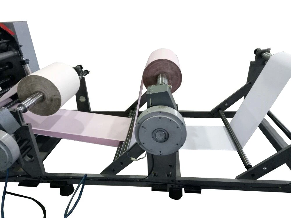 900mm Width Automatic 3 Ply NCR Cash Register Paper Roll Cutting Slitter Rewinder Machine