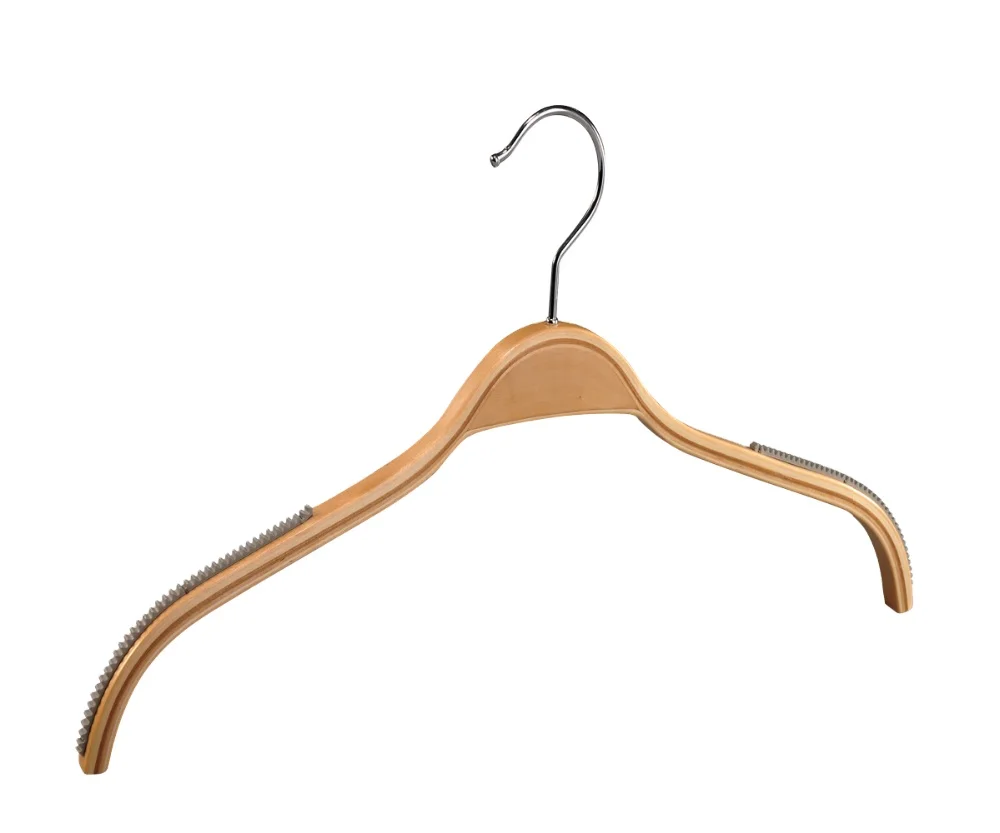 Factory Wholesale Layered Wooden Clothes Hanger Non-slip for Brand Cloth Store OEM/ODM