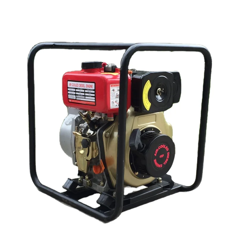 BISON(CHINA) High Pressure Diesel Engine Water Pump Set, Big Displacement Portable Diesel Water Pump, 4 Inch Diesel Water Pump