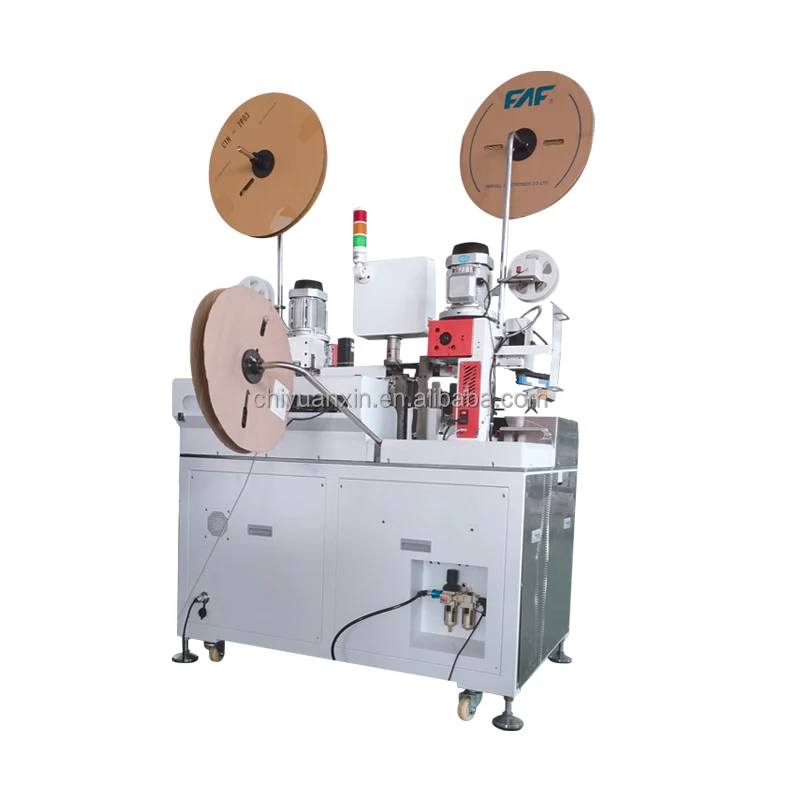 Automatic sheath inner and outer skinning multi-core wire cutting stripper stripping terminal crimping machine