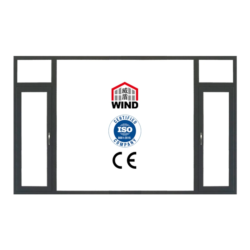 White Thermal Break Triple Glazed Aluminum Round Glass Windows  For House Arched Top Aluminum Exterior Window Aluminum Window