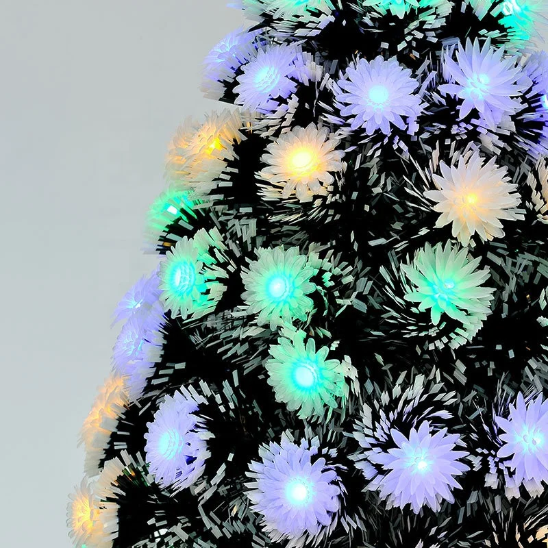 High quality party desk decorations 3ft fiber optic tree lamp small with flowers