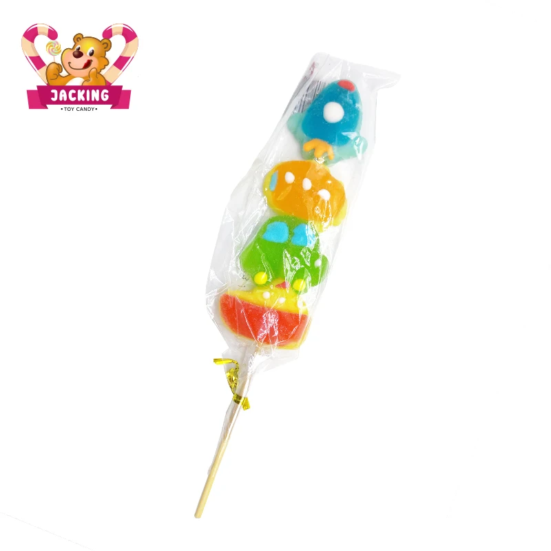 35g animal shaped Marshmallow lollipop gummy lollipop