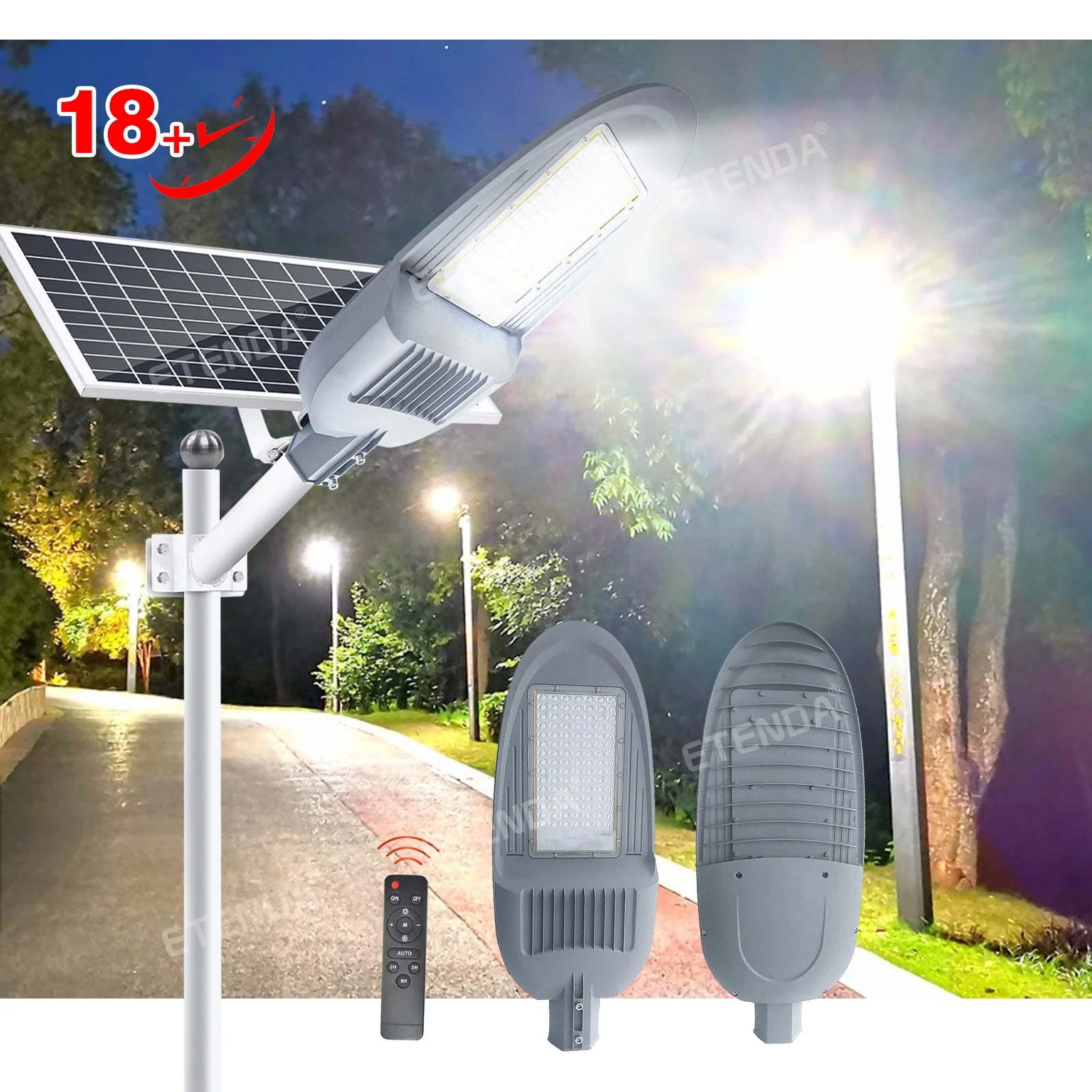 Lampe Solaire Exterieur 500w Sensor Solar Street Light For Outdoor In Smart Cities Solar Led Lights