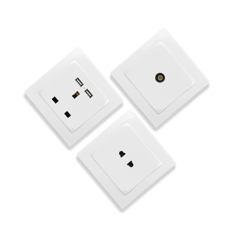 A4 Wall Switch socket 20A double pole Switch control water heater 220v~