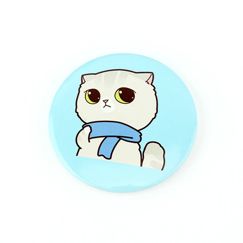 Bomaijie Round Cartoon Custom Logo Quality Personalized Wholesale Pins Badges Tin Customized Button Tinplate Badge From China