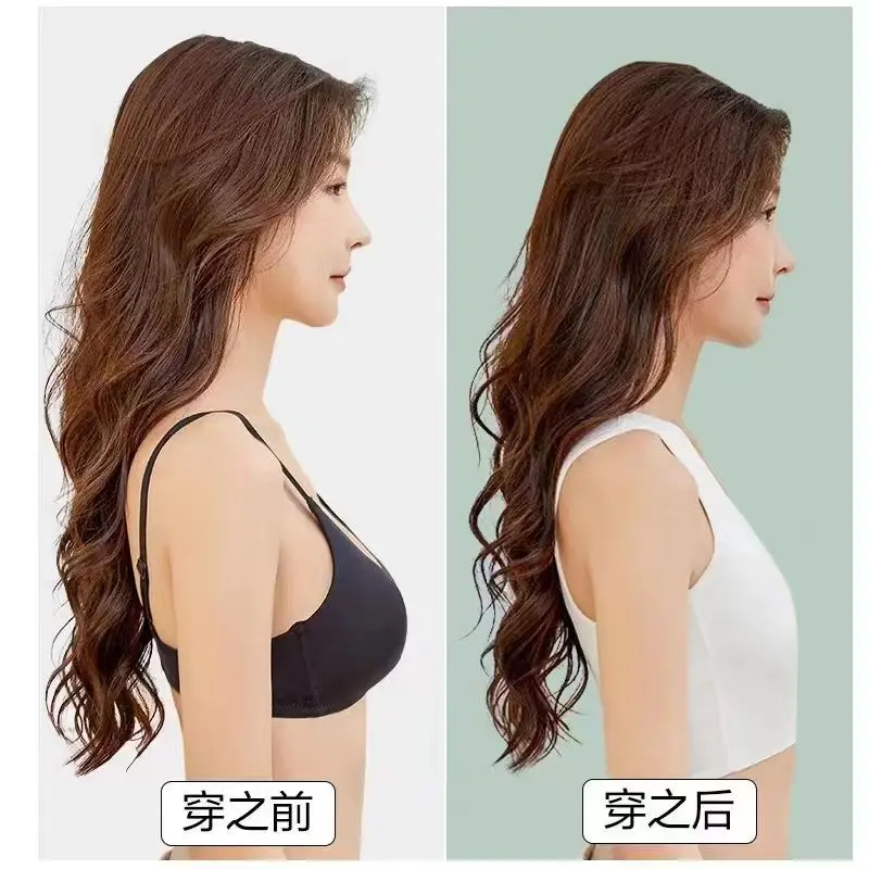 Women Breathable Chest Breast Binder Side Buckle Short Vest Tops Chest Binder Underwear Tank Tops Wireless Chest