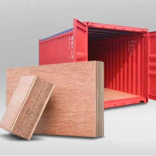 28mm Container Flooring Plywood With Hardwood or Bamboo For Factory DIrectly Sale
