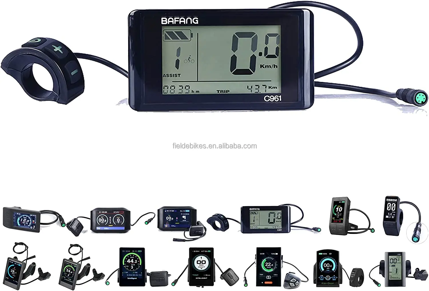 Bafang C961 LCD Display Electric Bicycle Conversion Parts  Bafang Calibration Display For M620 G510  UART Version Motor