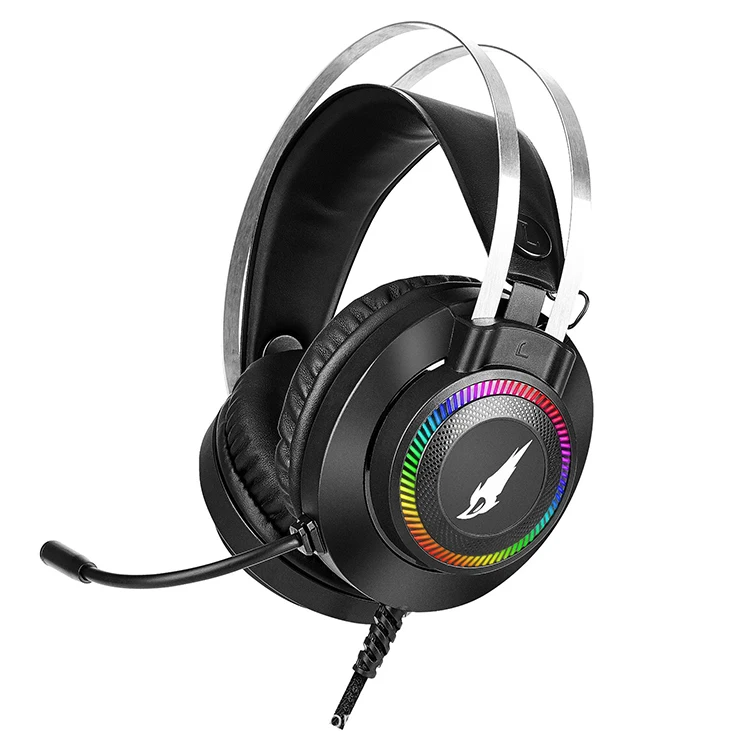 
2020 new model best seller RGB /breath light compatible with computer/Laptop/PS4 wired usb gaming headset 