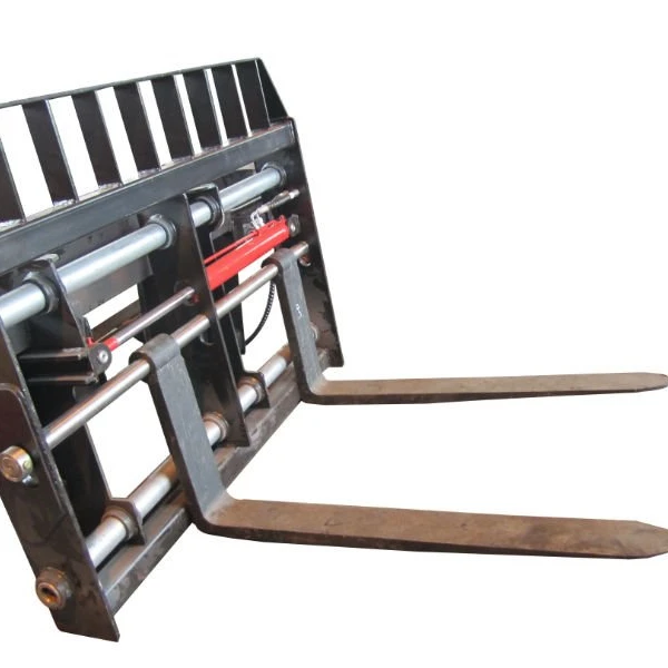 Вилка для поддонов с боковым переключением приспособлений для погрузчика-скольжения