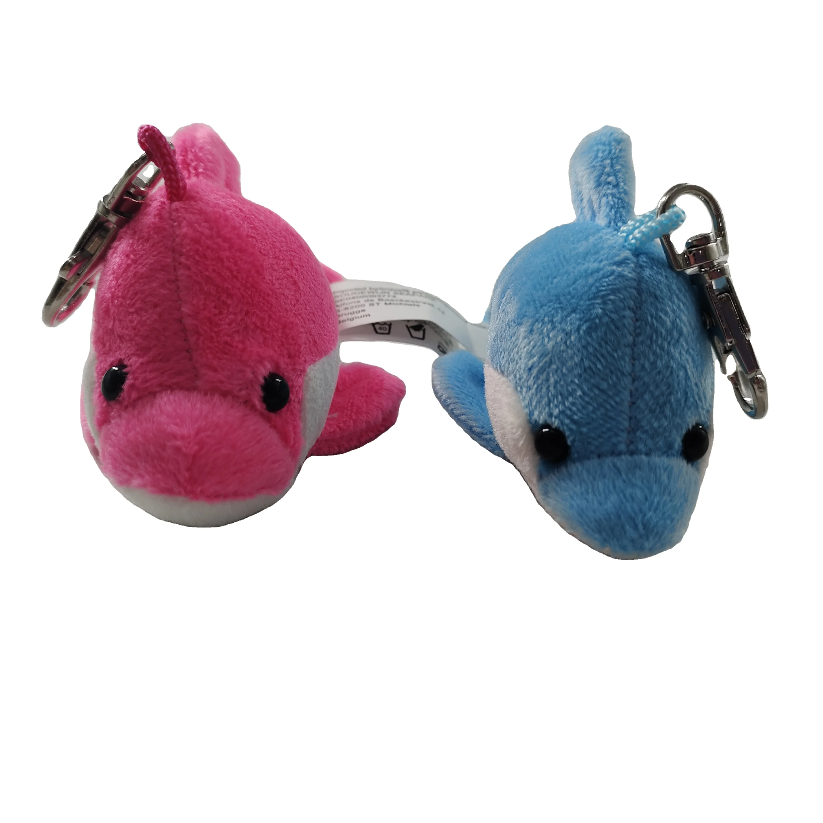 Customized Cheap Promotional Cute Plush Dolphin Toy Keychain