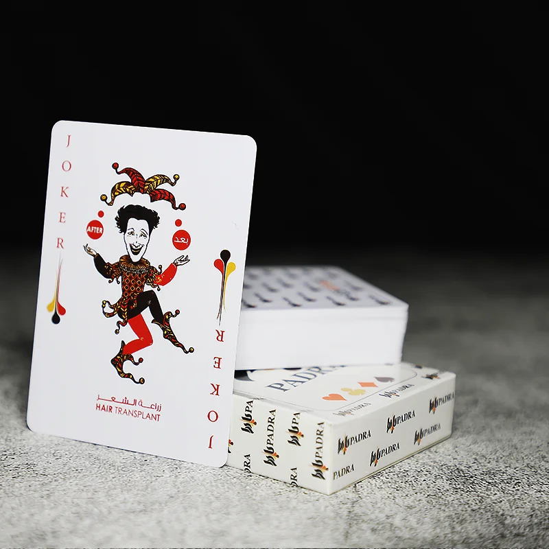 New design custom logo luxury printingpaper 310gsm German Black Core poker card with low price