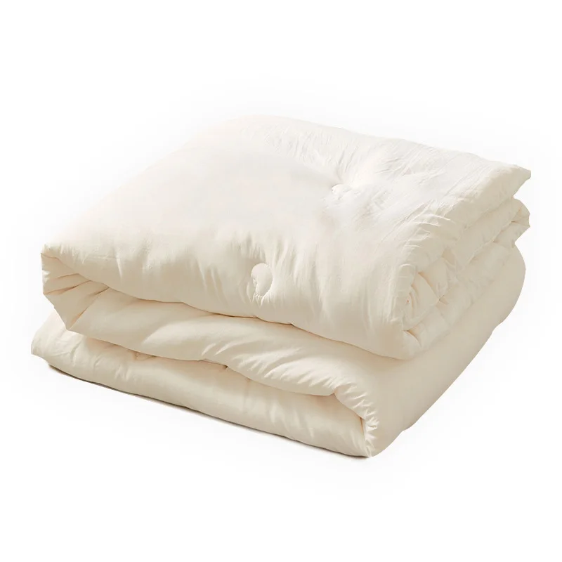 Оптовая продажа, роскошное стеганое одеяло из хлопчатобумажной ткани King, всесезонное одеяло с наполнителем из соевого волокна