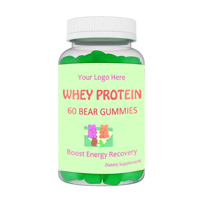 Wholesale Whey Protein Gummies 60 Gummies Health Supplement private label printing logo customization