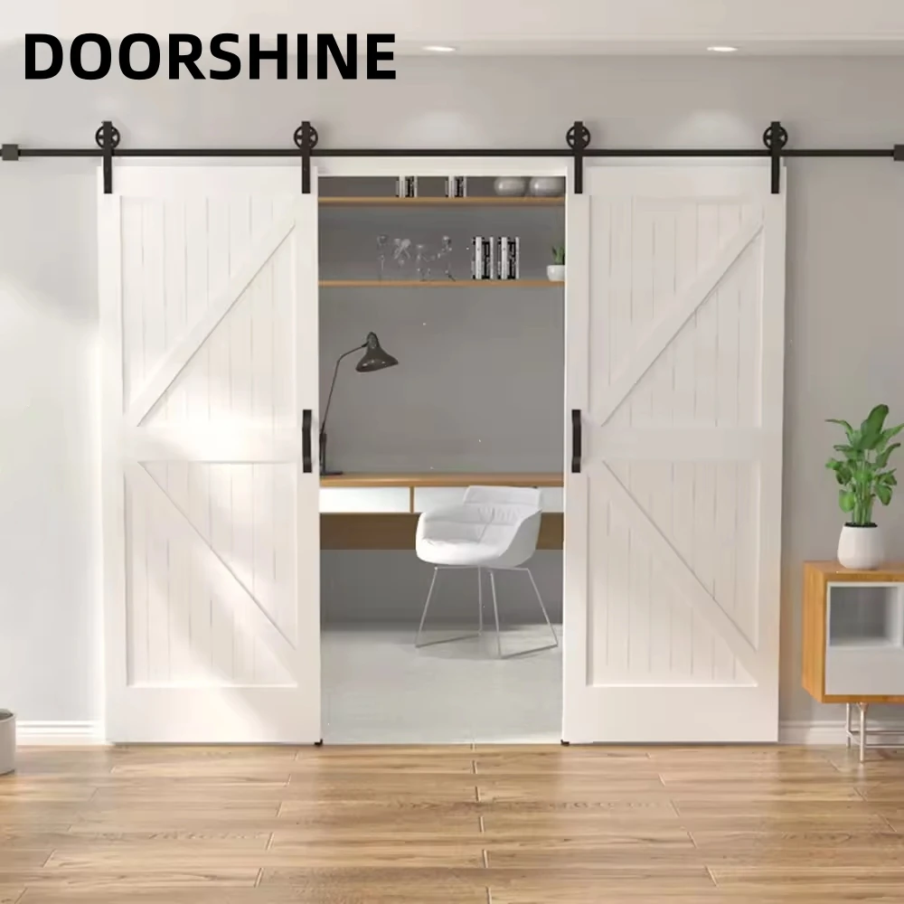 Black 2 Pack Latch Privacy Modern Rectangular Rustic Stainless Steel Window 6.1 Inch Cast Iron Sliding Pull Handle For Barn Door