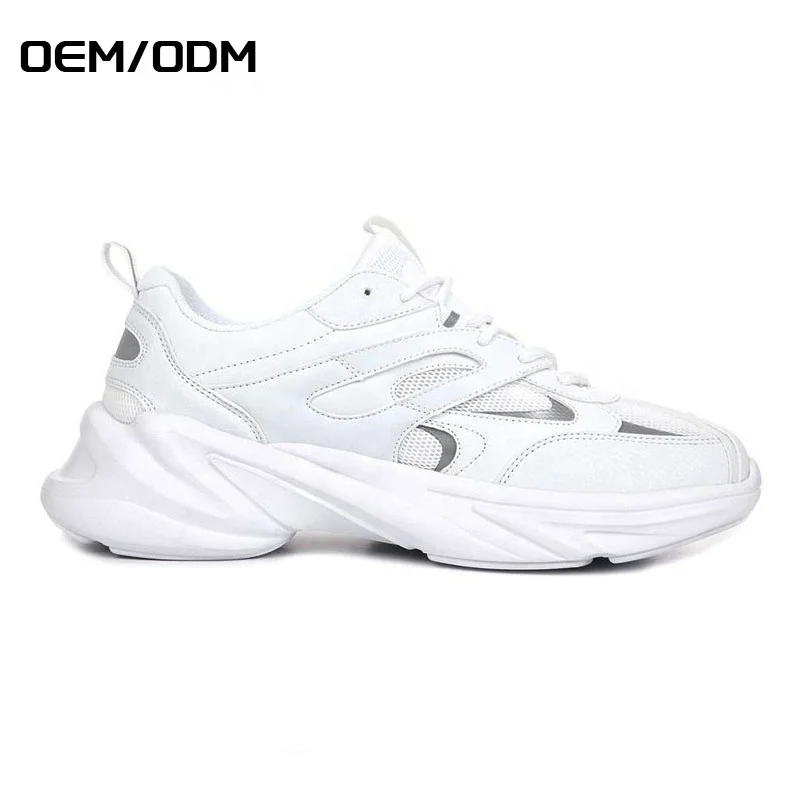 JIANER China High Quality Lace-up Fashion White Comfortable Zapatos Casual Women Men Sport Shoes