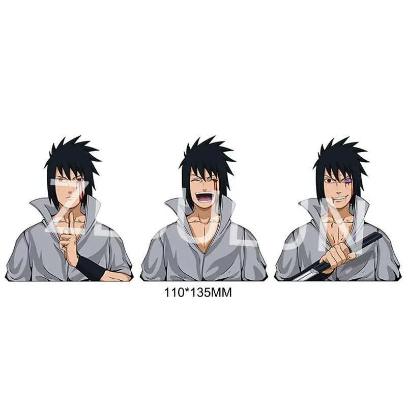 Waterproof Cartoon Stickers Narutos Madara Sticker Anime Lenticular 3D Anime Motion Sticker for Car Laptop Refrigerator