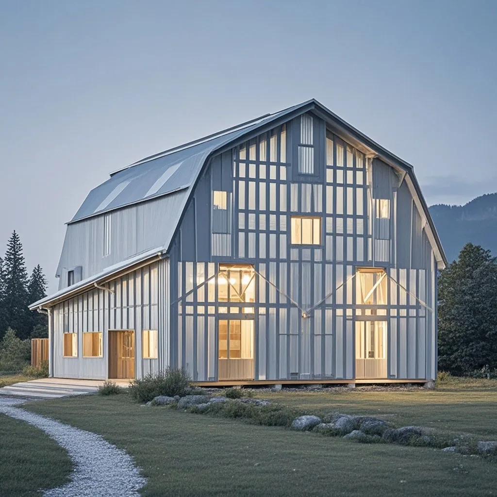 High Quality Modern Design Barndominium Steel Structure Home Low-Cost Bolted Connections China Warehouses