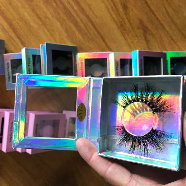 Wholesale Custom logo 3D Mink Strip Lashes Full strip Lashes Private Label Mink Eyelash Packaging Boxes