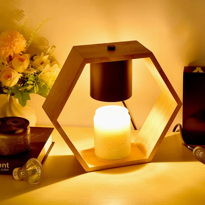 Dimmable Wax Melt Burner Aromatherapy candle warmer lamp for home decor table warmering night light