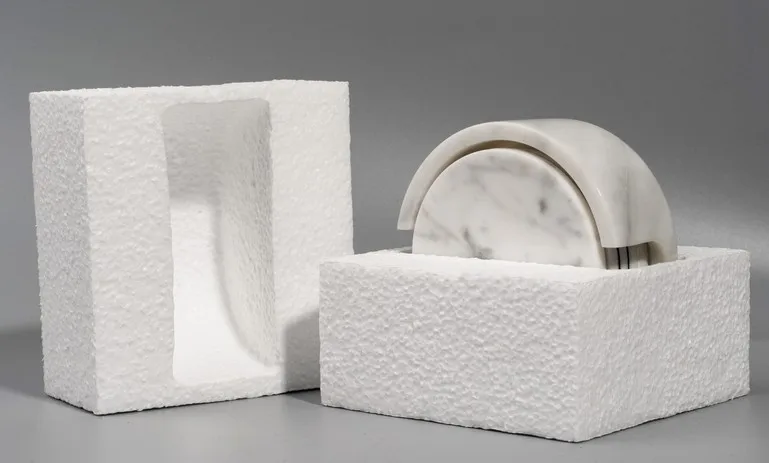 Personalized custom black or white cup marble stone coasters