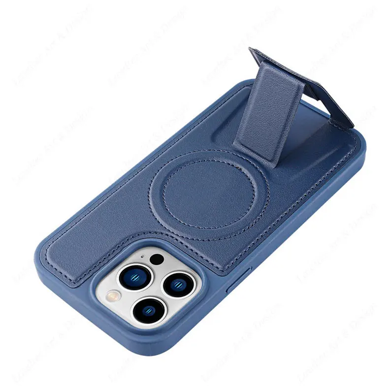 Laudtec SJK004 Matte Flip Cover Wallet Kickstand Case Leather Mobile Phone Cases For Iphone 15 14 13 12 11 10 8 7 Plus Pro Max