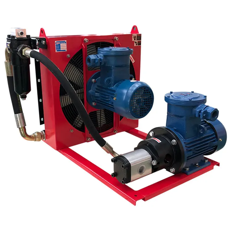 DONGXU Independent circulation aluminum alloy plate fin hydraulic oil cooler for cnc machine