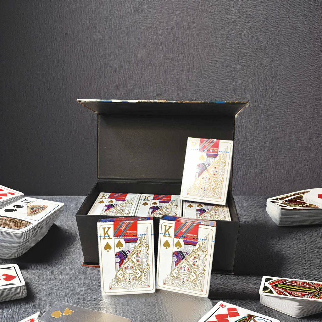 Customizable Gold Foil Personzed Poker Club Game Playing Cards PVC Plastic Glossy Surface with Custom Design and Logo